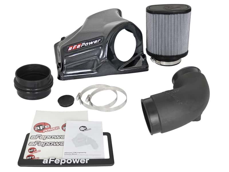 aFe — aFe MagnumFORCE Intake Stage-2 Pro DRY S 2017 BMW 340i (F30) L6-3.0L (t) B58
Magnum FORCE Intake - view 4