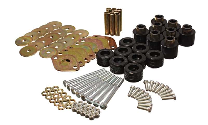 Energy Suspension — Energy Suspension Body Mount Set 1in Lift W/Hardware - Black
BodyMntBshKt - view 2