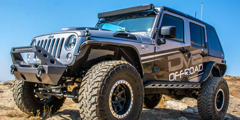 DV8 Offroad — DV8 Offroad 07-18 Jeep Wrangler JK 2 Piece Fast Back Hard Top 4 Door - Black (DS Only) - view 6