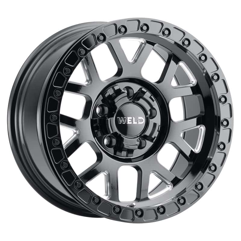 Weld — Weld Off-Road W902 17X10 Cinch Beadlock 5X127 5X139.7 ET-24 BS4.50 Gloss BLK MIL / BLK Ring 87.1 - view 3