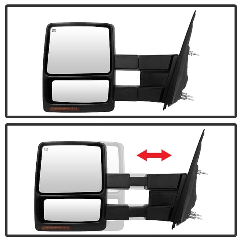 SPYDER — xTune Ford F150 07-14 Power Heated Amber LED Signal Telescoping Mirror Left MIR-FF15007S-PWH-AM-L
Door Mirror Set - view 6