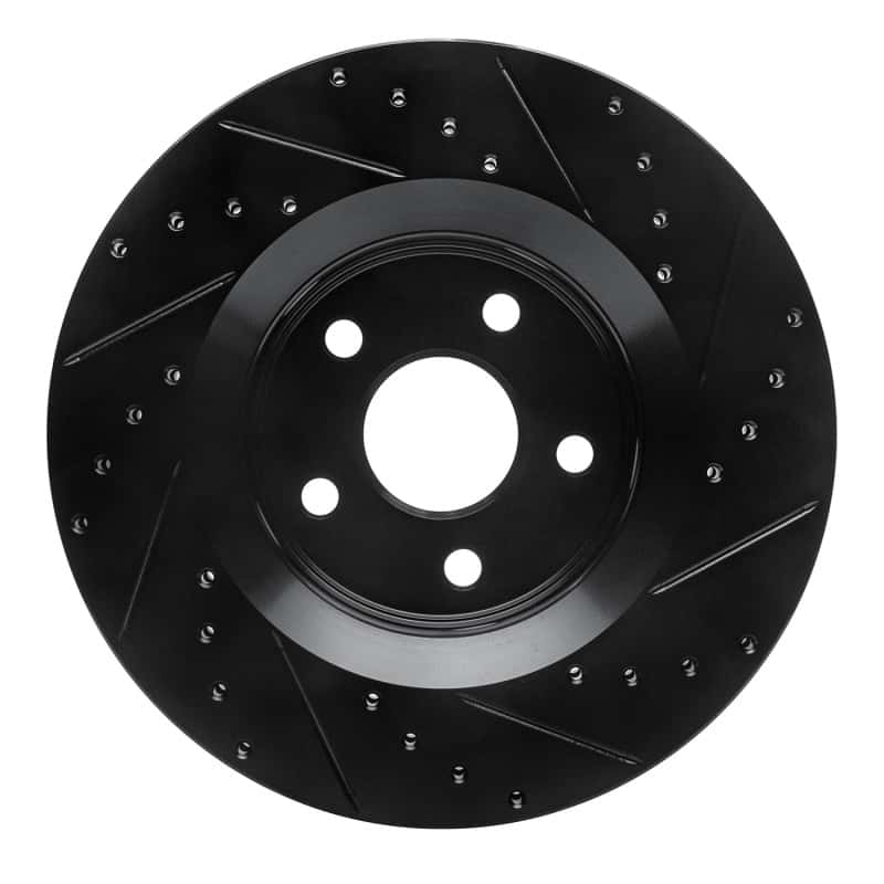R1 Concepts — R1 11-25 Dodge Durango Front Left Drilled & Slotted Black Brake Rotor
R1 Brake Rotor Drill - view 5