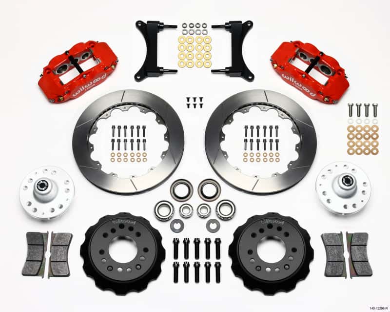 Wilwood — Wilwood Narrow Superlite 6R Front Hub Kit 12.88in Red 79-87 GM G Body
BRAKE KIT - view 2