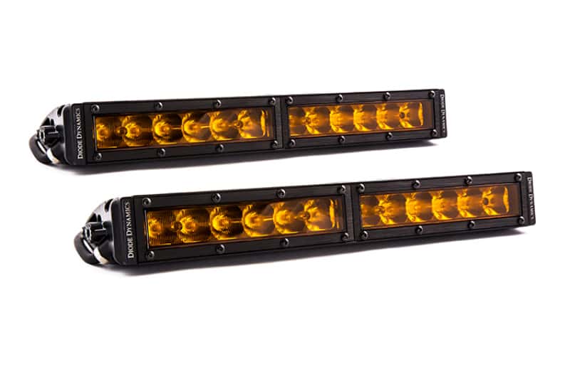 Diode Dynamics — Diode Dynamics 12 In LED Light Bar Single Row Straight - Amber Driving (Pair) Stage Series - view 1