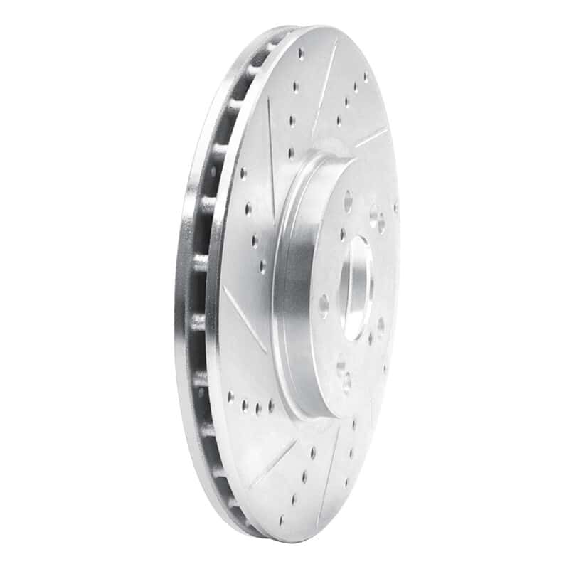 R1 Concepts — R1 04-08 Acura TL Front Left Drilled & Slotted Silver Brake Rotor
R1 Brake Rotor Drill - view 2
