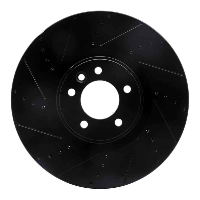 R1 Concepts — R1 2010-2017 Land Rover Range Rover Front Left Drilled & Slotted Black Brake Rotor
R1 Brake Rotor Drill - view 1