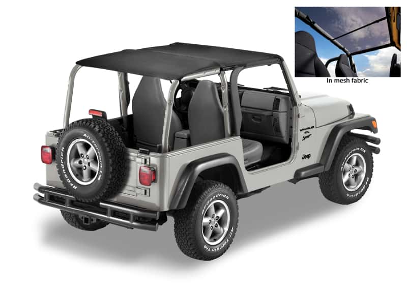 Bestop — Bestop 03-06 Jeep Wrangler TJ Exc. Unlimited Header Safari Bikini (Mesh)
Safari Bikini - view 1