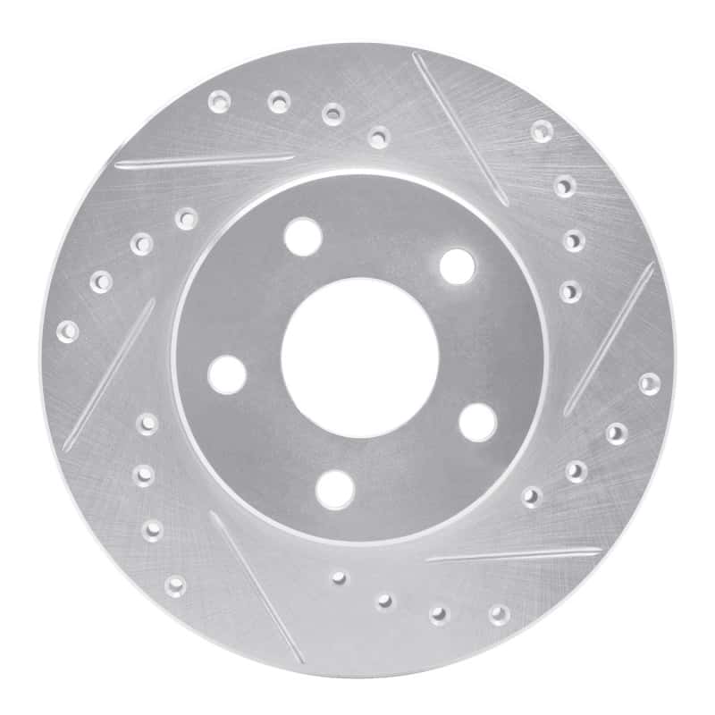 R1 Concepts — R1 85-91 Buick SKYHAWK Front Right Drilled & Slotted Silver Brake Rotor
R1 Brake Rotor Drill - view 1