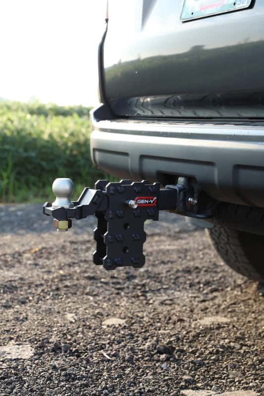 GEN-Y Hitch — Gen-Y Phantom-X 2in Solid Shank 4.5in Drop 1K TW 10K Hitch w/GH-103705 Platinum Ball Mount
Drop Hitch - view 3