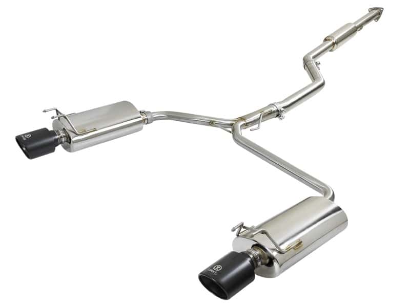 aFe — aFe Takeda Exhaust 304SS Dual Cat-Back w/ Black Tips 13-17 Honda Accord LX/EX/EX-L Sedan L4 2.4L
Cat-Back Exhaust - view 1