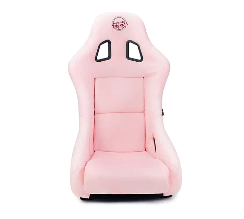 NRG — NRG FRP Bucket Seat Prisma Edition w/ Pearlized Back and Pink Alcantara (Medium) - view 1