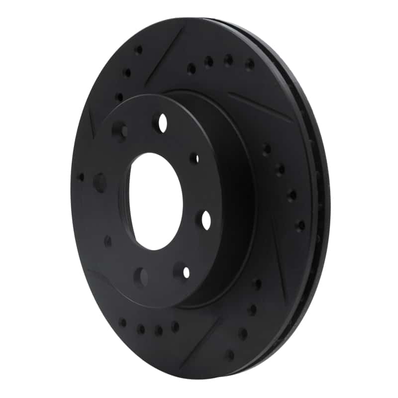 R1 Concepts — R1 84-06 Honda Civic Hatchback Front Left Drilled & Slotted Black Brake Rotor
R1 Brake Rotor Drill - view 2