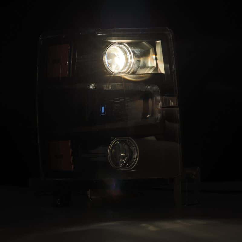 AlphaRex — AlphaRex 14-15 Chevy 1500 PRO-Series Projector Headlights Black w/ Sequential Signal &  DRL
Projector Headlights - view 3