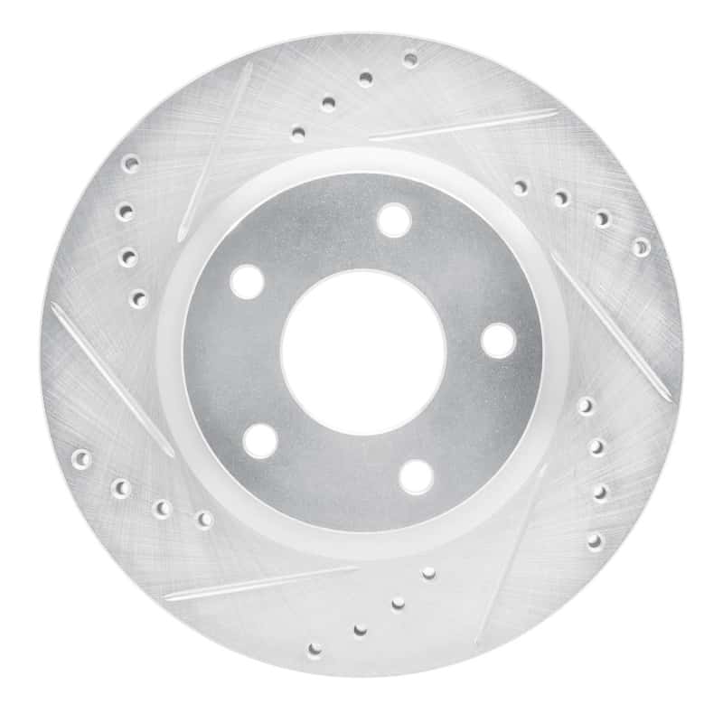 R1 Concepts — R1 13-19 Nissan SENTRA Front Left Drilled & Slotted Silver Brake Rotor
R1 Brake Rotor Drill - view 1