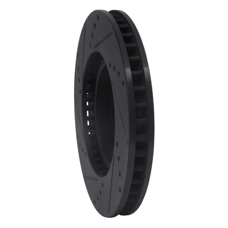 R1 Concepts — R1 93-98 Toyota Supra Front Right Drilled & Slotted Black Brake Rotor
R1 Brake Rotor Drill - view 4