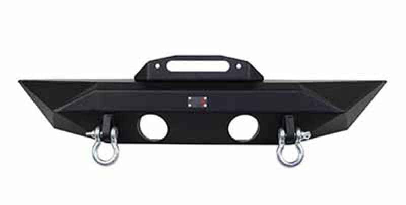 Fishbone Offroad — Fishbone Offroad 07-18 Jeep Wrangler JK Rubicon Unlimited Steel Front Bumper - Blk Txtrd Powdercoat - view 1