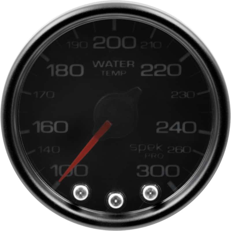AutoMeter — Autometer Spek-Pro Gauge Water Temp 2 1/16in 300f Stepper Motor W/Peak & Warn Blk/Smoke/Blk
GA 2" WTEMP BSB SPEK - view 4