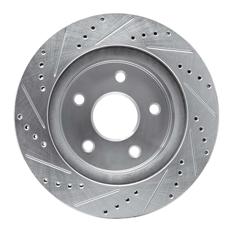 R1 Concepts — R1 02-24 Chrysler ASPEN Front Right Drilled & Slotted Silver Brake Rotor
R1 Brake Rotor Drill - view 5