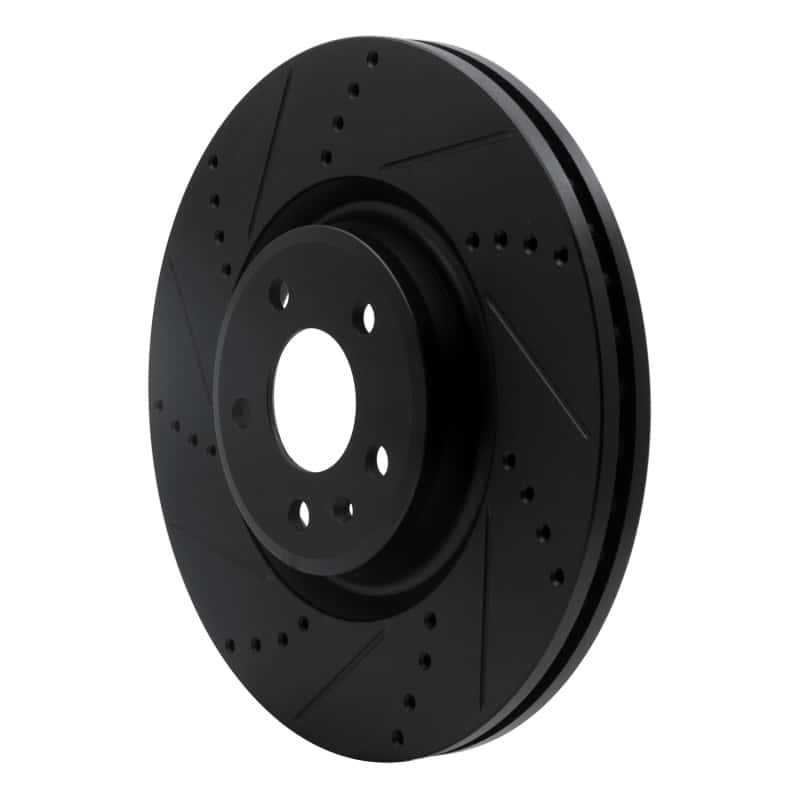 R1 Concepts — R1 12-20 Audi A6 (USA/Canada) Front Left Drilled & Slotted Black Brake Rotor
R1 Brake Rotor Drill - view 2