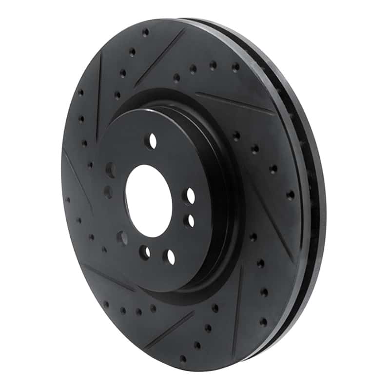 R1 Concepts — R1 06-12 Mercedes-Benz ML350 Front Left Drilled & Slotted Black Brake Rotor
R1 Brake Rotor Drill - view 2