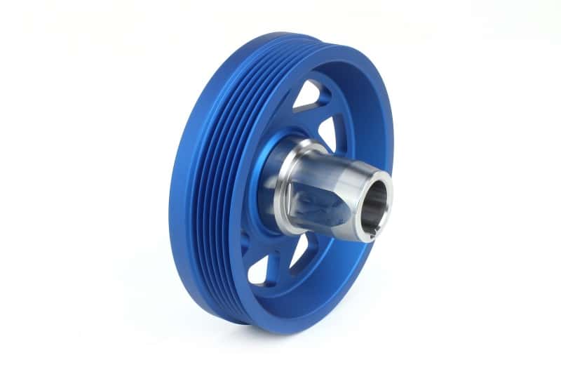 Perrin Performance — PERRIN 19-21 Subaru WRX / 16-18 Forester / 15-19 Legacy Lightweight Crank Pulley - Blue - view 3