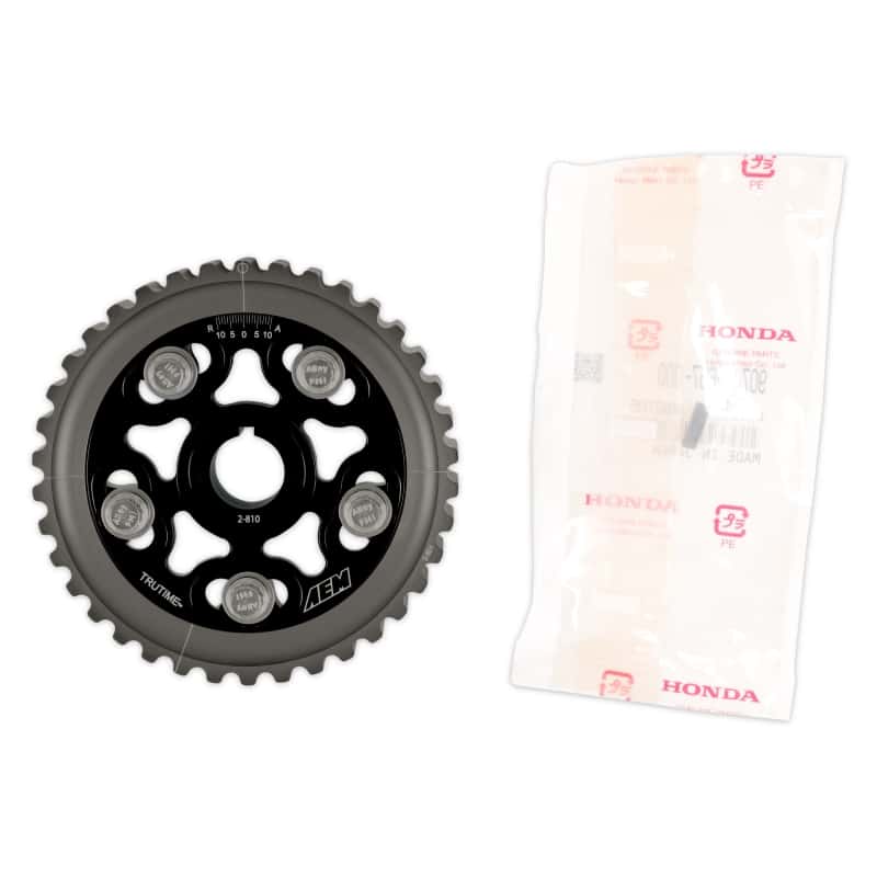 AEM — AEM 88-95 Honda Civic/ 93-95 Del Sol S & Si Black Tru-Time Cam Gear
Adjustable Cam Gear
Tru-Time Cam Gear - view 3