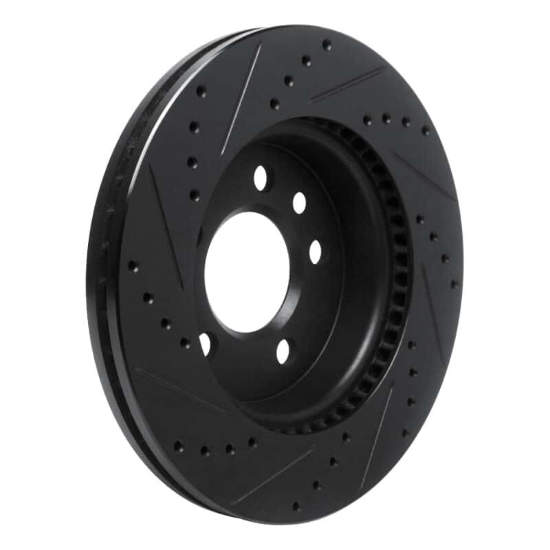 R1 Concepts — R1 10-17 Volkswagen AMAROK (Mexico) Front Right Drilled & Slotted Black Brake Rotor
R1 Brake Rotor Drill - view 4