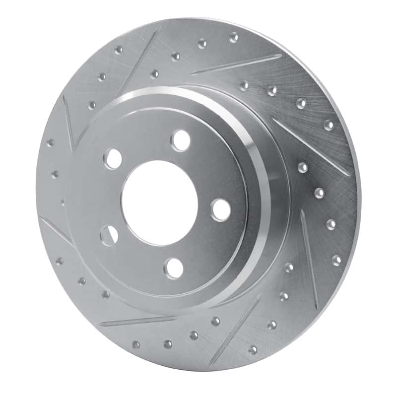 R1 Concepts — R1 05-23 Chrysler 300 Rear Left Drilled & Slotted Silver Brake Rotor
R1 Brake Rotor Drill - view 2