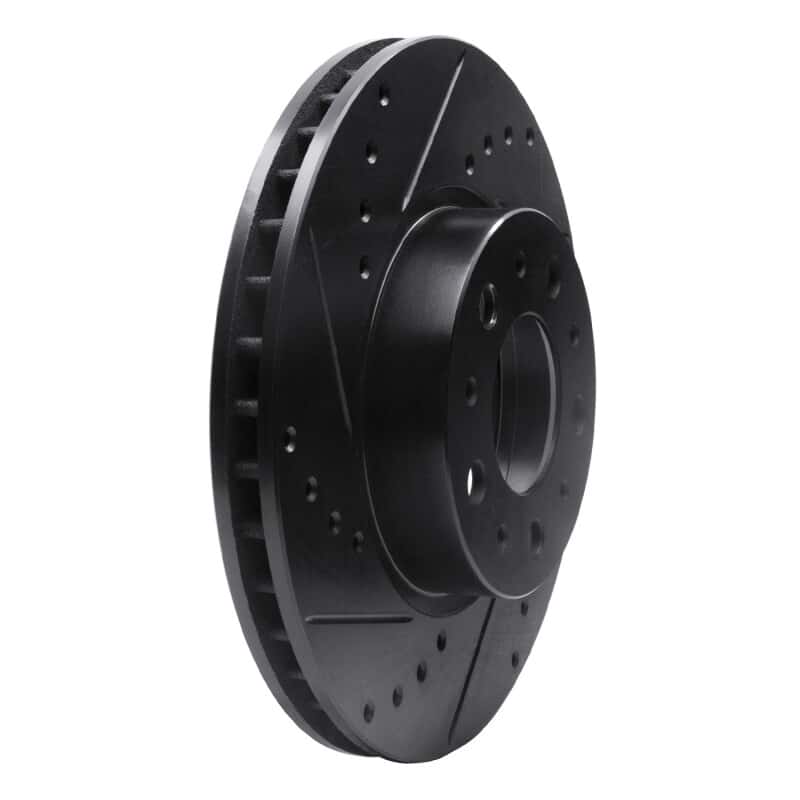 R1 Concepts — R1 91-95 Volvo 780 Front Left Drilled & Slotted Black Brake Rotor
R1 Brake Rotor Drill - view 2
