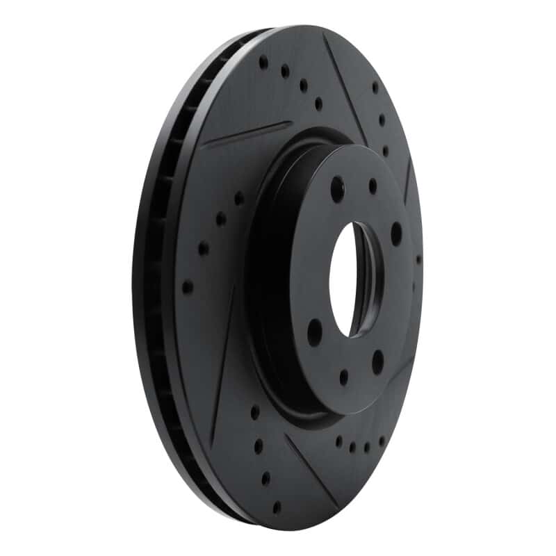 R1 Concepts — R1 08-11 Ford Focus Front Right Drilled & Slotted Black Brake Rotor
R1 Brake Rotor Drill - view 2