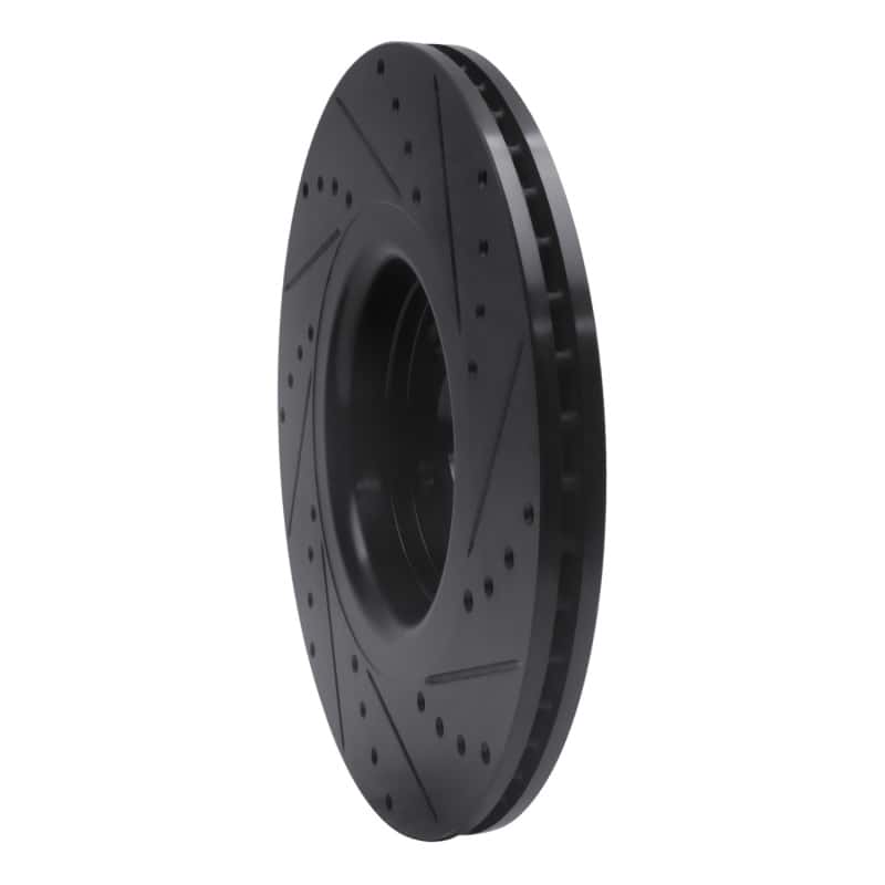 R1 Concepts — R1 14-18 Ford Focus ST Front Left Drilled & Slotted Black Brake Rotor
R1 Brake Rotor Drill - view 4