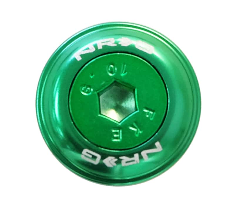 NRG — NRG Fender Washer Kit w/Color Matched M6 Bolt Rivets For Plastic (Green) - Set of 10 - view 2