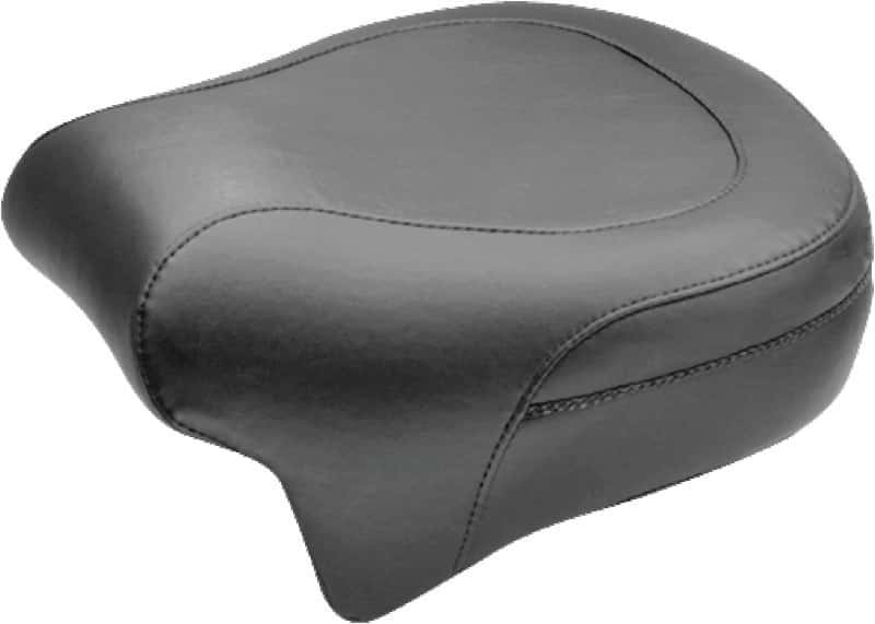 Mustang Motorcycle — Mustang 08-21 Harley Electra Glide,Rd Glide,Rd King,Str Glide Lowdown Touring Passenger Seat - Black - view 1