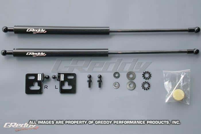 GReddy — GReddy 05-07 Subaru WRX/STi Engine Hood Lifter Kit (Designed for OEM weight hoods.) - view 1