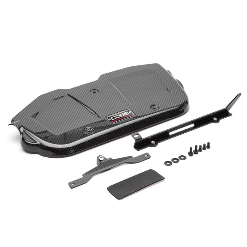 COBB — Cobb 15-21 Subaru WRX Redline Carbon Fiber Engine Cover - Gloss Finish - view 2
