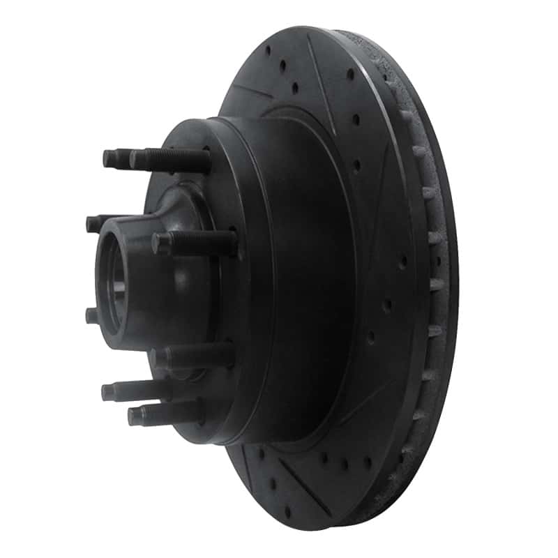 R1 Concepts — R1 95-07 Ford E-150 Econoline Front Right Drilled & Slotted Black Brake Rotor
R1 Brake Rotor Drill - view 2