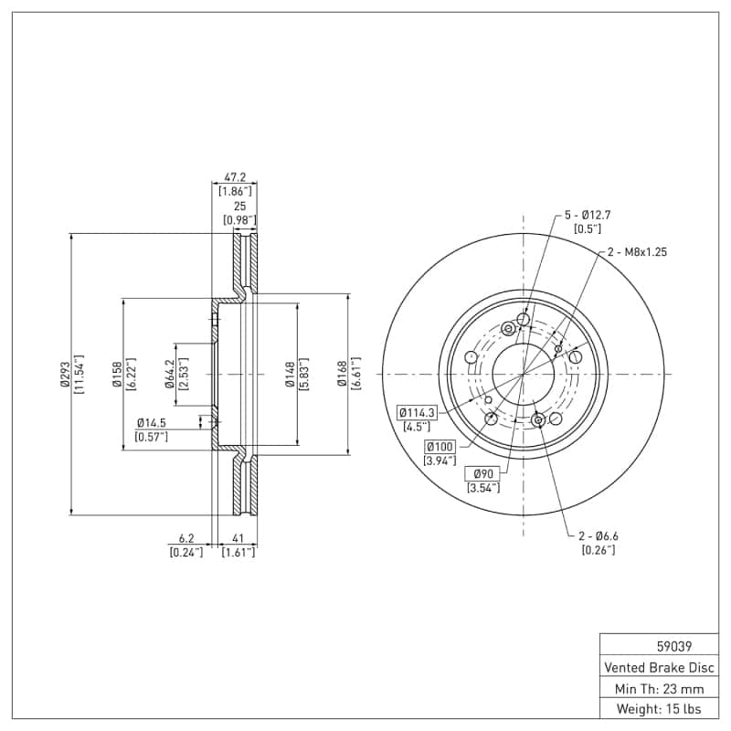 DFC — DFC 13-22 Honda Accord Coupe Front GeoSPEC Coated Rotor
DFC Brake Rotor - view 2
