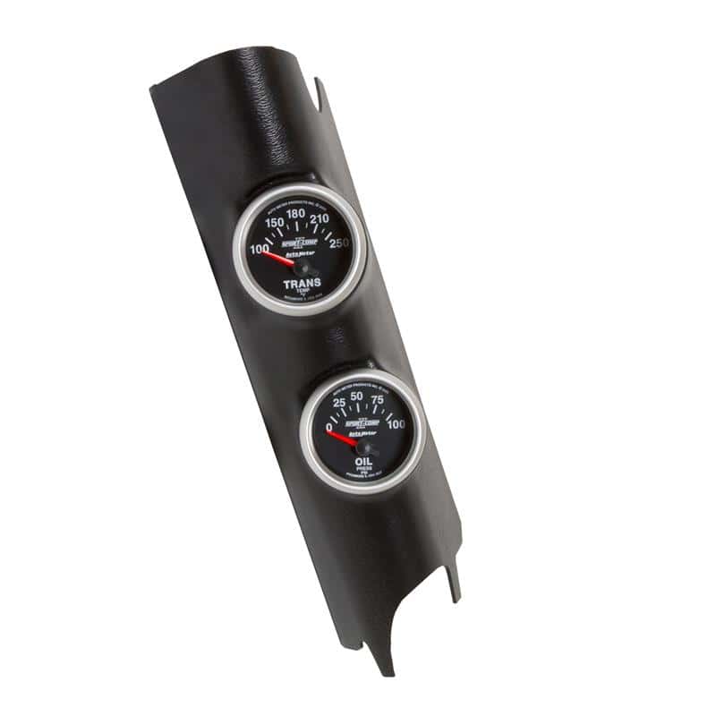 AutoMeter — Autometer 11+ Jeep Wrangler A-Pillar Trans Temp/Oil Pressure Sport Comp 2 Gauge Kit - view 1