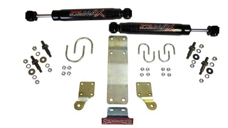 Skyjacker — Skyjacker 2007-2017 Jeep Wrangler (JK/JKU) (Use w/ JK717TR) Dual Steering Damper Kit w/ Black Max
Steering Damper Kit - view 2