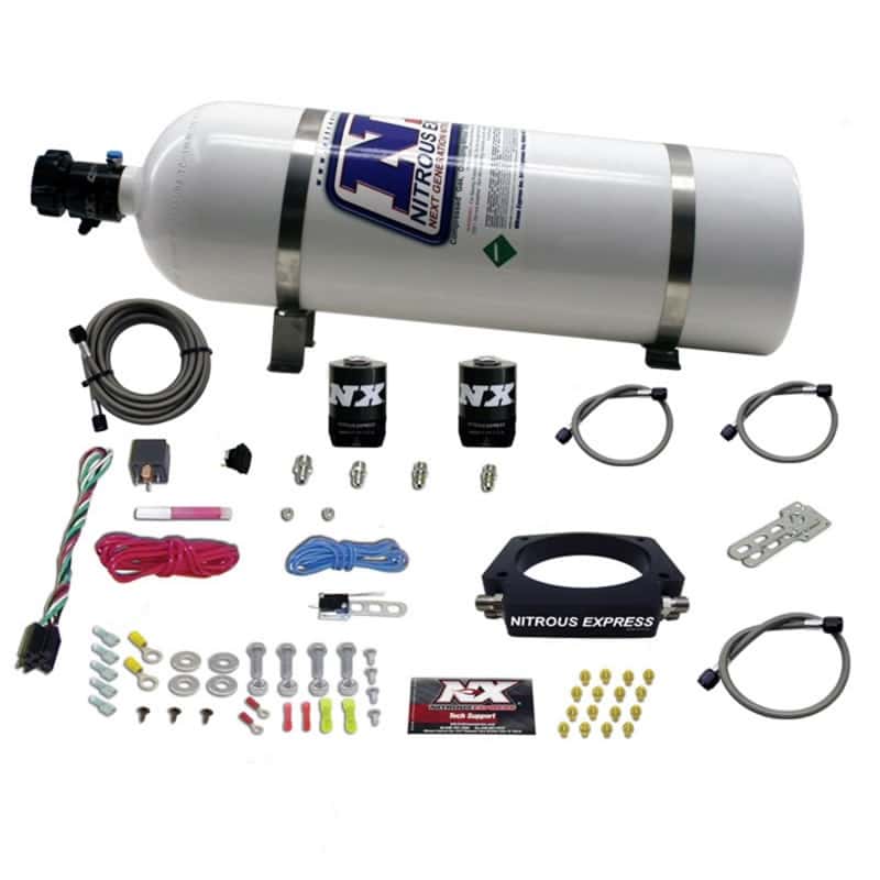 Nitrous Express — Nitrous Express GM LS 102mm Nitrous Plate Kit (50-400HP) w/15lb Bottle
Injection System Kit
N2OSys - view 1