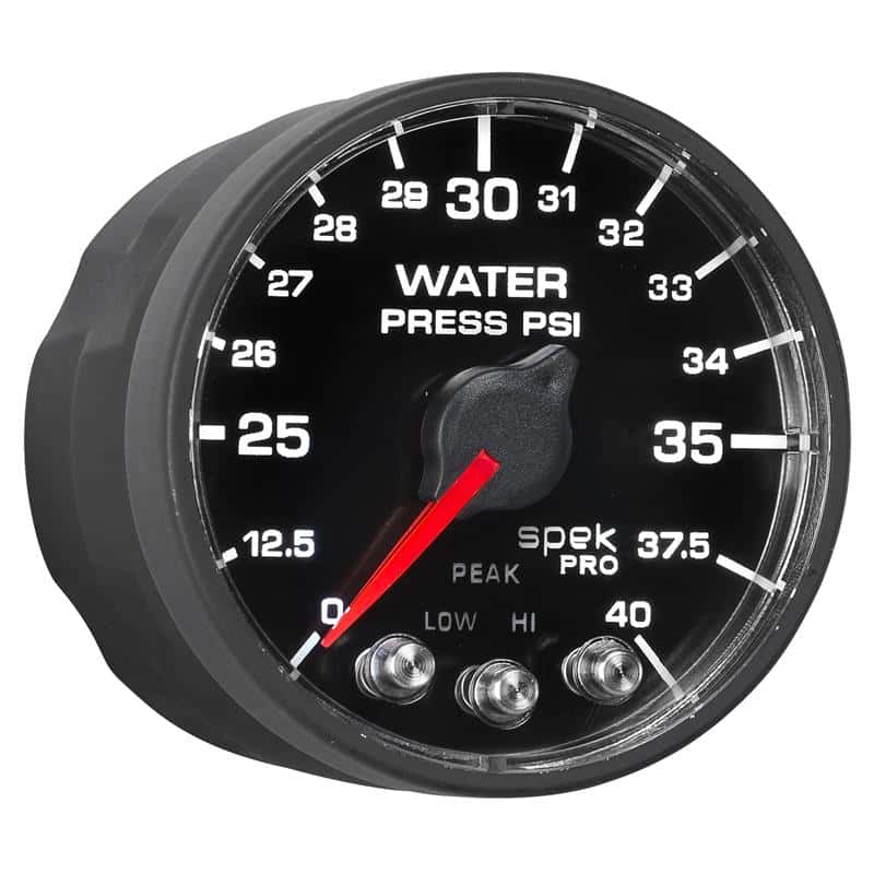 AutoMeter — Autometer Spek-Pro - Nascar 2-1/16in Water Press 0- 40 psi Bfb
GA 2" WP 40 BFB SPEK - view 6