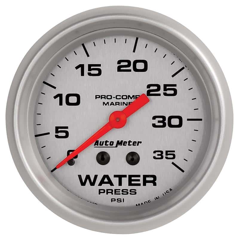 AutoMeter — Autometer Ultra-Lite 2 5/8in Mechanical 35 PSI Water Pressure Gauge
GA 2.6" WP 35 M MS - view 2