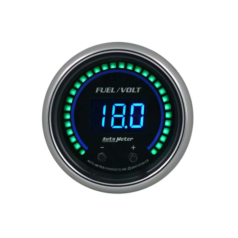 AutoMeter — Autometer 52.4mm Black Switchable 0-100 Fuel Level / 8-18V Voltmeter Cobalt Elite Digital Gauge
GA FU/V 2" CB EL DIG - view 1