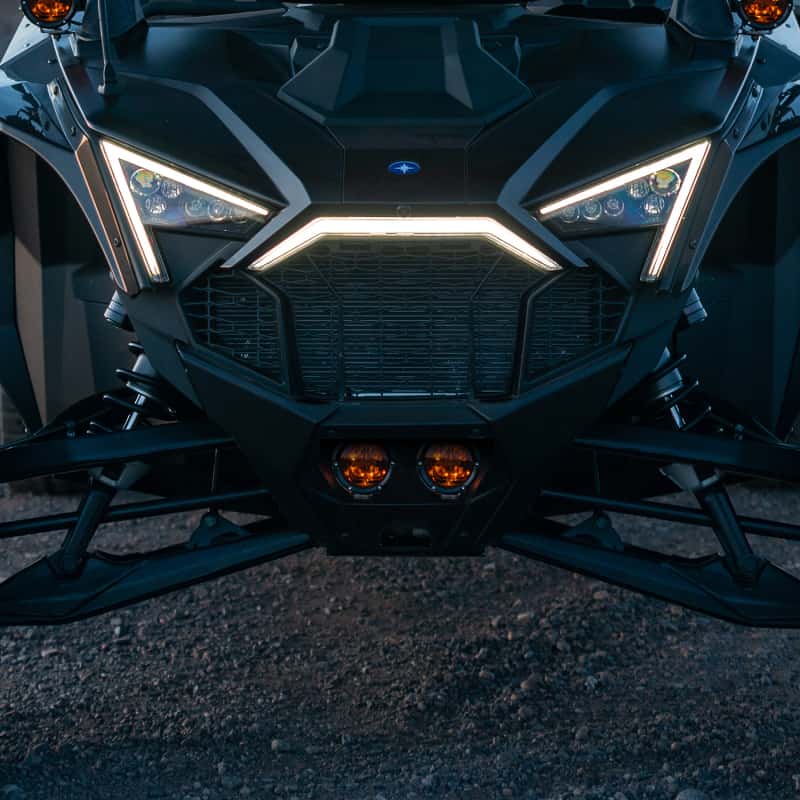 Rigid Industries — Rigid Industries 2017+ Polaris Pro R/Turbo R Revolve Amber PRO Grille Light Kit
RZR AMB GRILL KIT - view 3