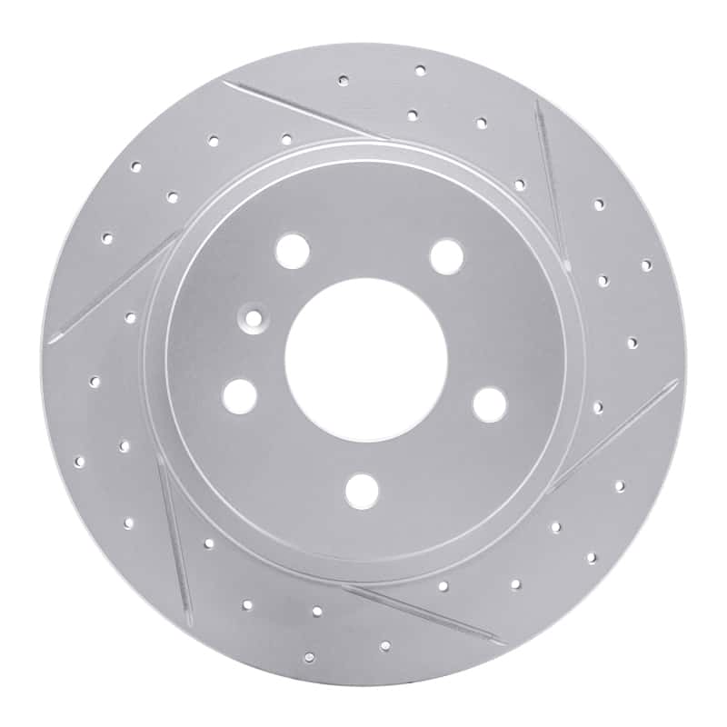 R1 Concepts — R1 06-11 Buick Lucerne Rear Right Drilled & Slotted Geo-Carbon Rotor - view 1