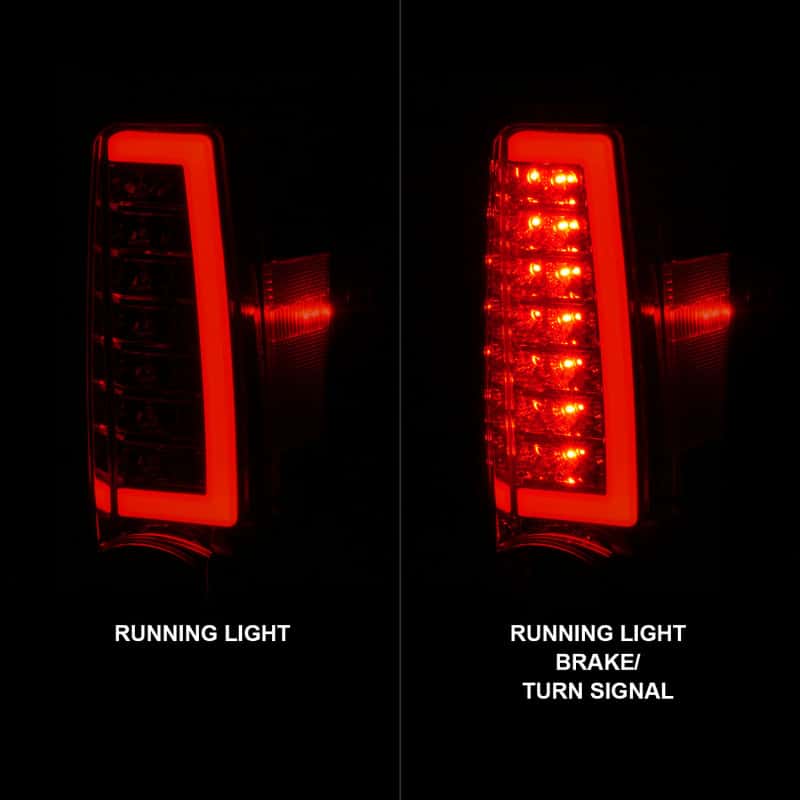ANZO — ANZO 2004-2012 Chevrolet Colorado/ GMC Canyon LED Tail Lights w/ Light Bar Chrome Housing Red/Clear
Tail Light Set - view 9
