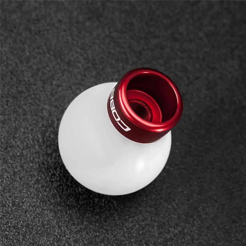 COBB — Cobb Subaru 6-Speed COBB Shift Knob - White w/Race Red Collar (Non-Weighted)
Cobb Subaru 6-Speed COBB Knob - White Knob w/ Race Red - view 4