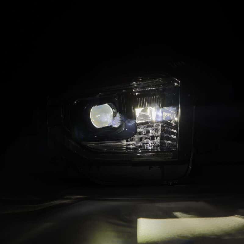 AlphaRex — AlphaRex 14-21 Toyota Tundra LUXX-Series LED Proj Headlights Alpha-Blk w/Actv Light & Seq. Sig + DRL
Projector Headlights - view 6