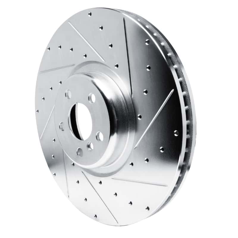 R1 Concepts — R1 17-25 BMW M850i xDrive Gran Coupe Right Front Drilled & Slotted Silver Brake Rotor
R1 Brake Rotor Drill - view 2