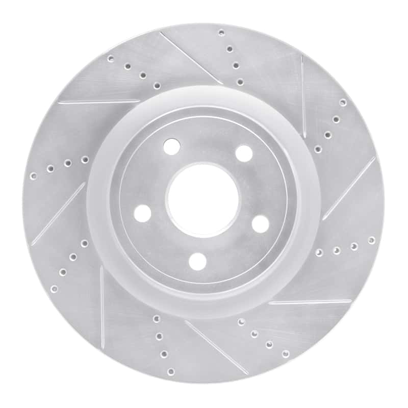 R1 Concepts — R1 2012-2025 Dodge Durango Front Right Drilled & Slotted Silver Brake Rotor
R1 Brake Rotor Drill - view 1
